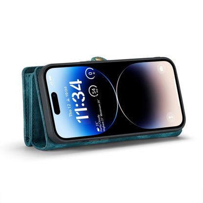 For iPhone 15 Pro CaseMe 008 Detachable Multifunctional Leather Phone Case(Blue) - iPhone 15 Pro Cases by CaseMe | Online Shopping UK | buy2fix