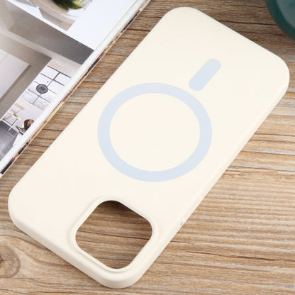 For iPhone 14 Plus MagSafe Liquid Silicone Phone Case(White) - iPhone 14 Plus Cases by buy2fix | Online Shopping UK | buy2fix