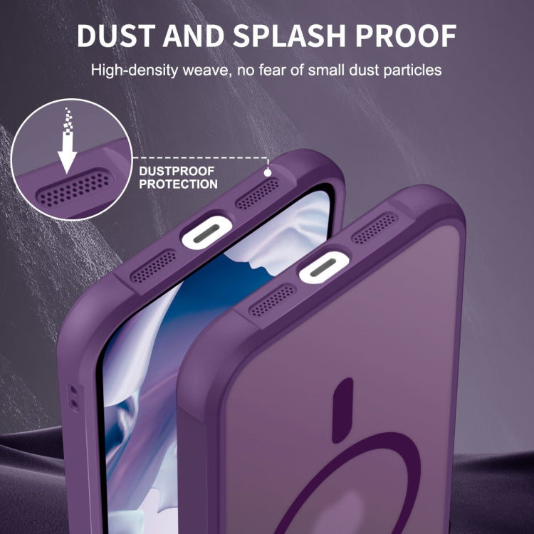 For iPhone 15 MagSafe Magnetic Phone Case(Purple) - iPhone 15 Cases by buy2fix | Online Shopping UK | buy2fix