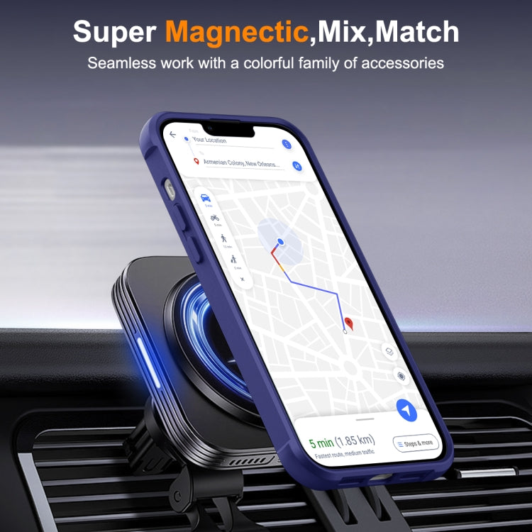 For iPhone 13 Pro MagSafe Magnetic Rotating Holder Phone Case(Klein Blue) - iPhone 13 Pro Cases by buy2fix | Online Shopping UK | buy2fix