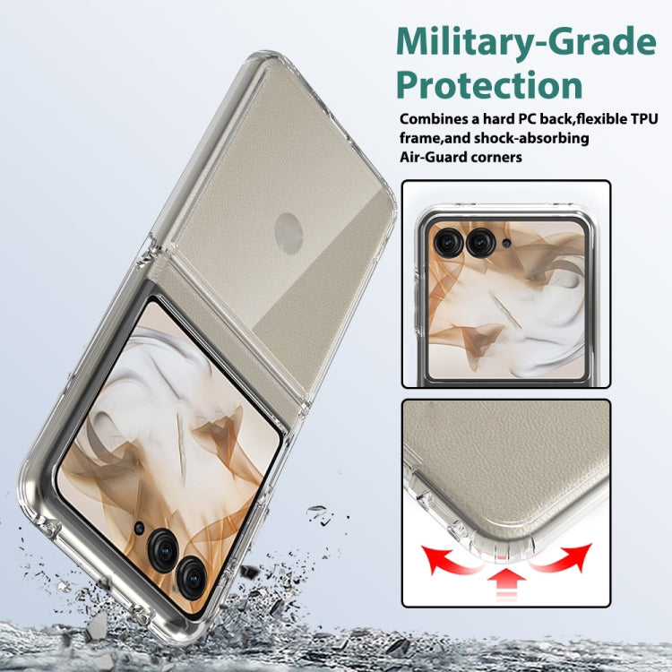 For Motorola Razr 50 / Razr 2024 Scratchproof Acrylic TPU Phone Case(Transparent) - Motorola Cases by buy2fix | Online Shopping UK | buy2fix