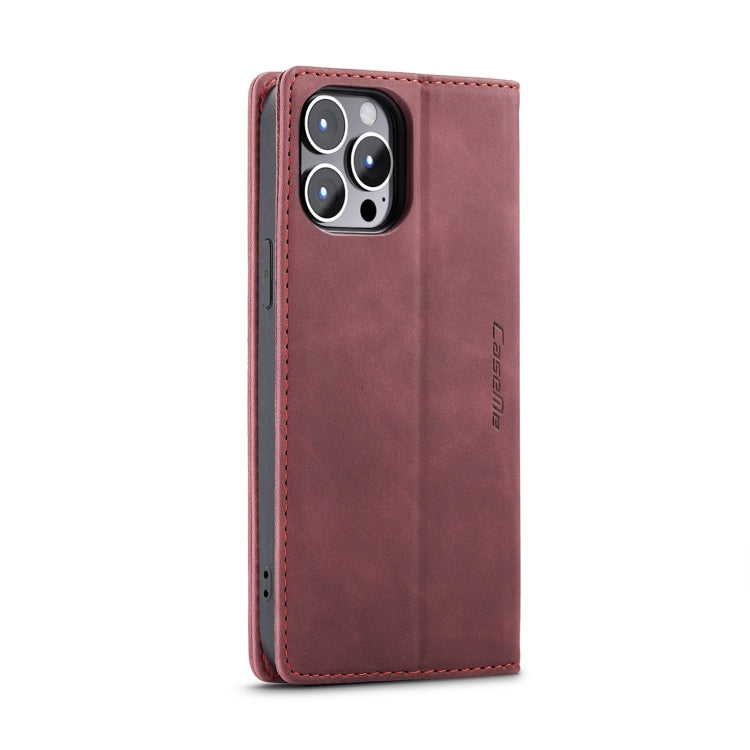 For iPhone 15 Pro Max CaseMe 013 Multifunctional Horizontal Flip Leather Phone Case(Wine Red) - iPhone 15 Pro Max Cases by CaseMe | Online Shopping UK | buy2fix