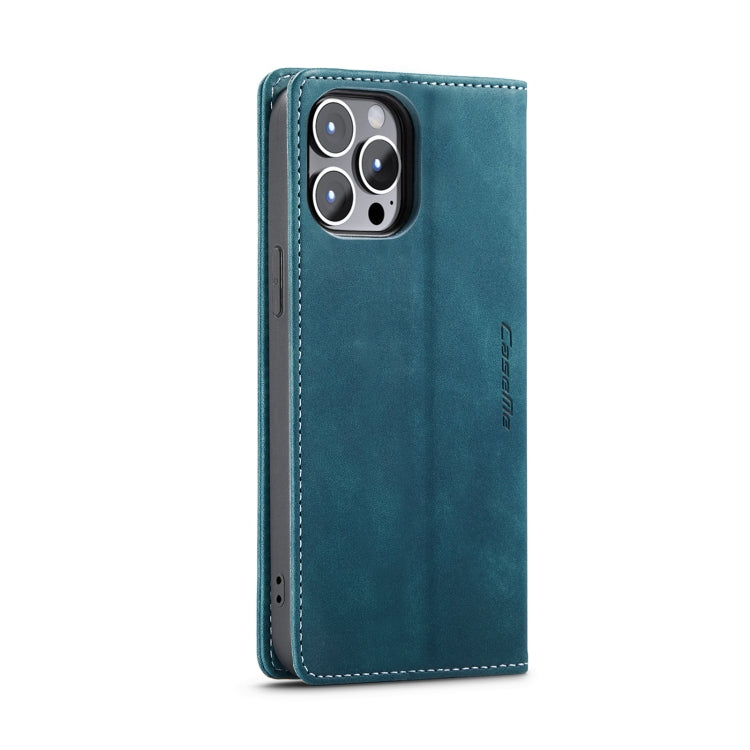 For iPhone 15 Pro Max CaseMe 013 Multifunctional Horizontal Flip Leather Phone Case(Blue) - iPhone 15 Pro Max Cases by CaseMe | Online Shopping UK | buy2fix