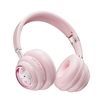 KE-30 RGB Head Mounted Wireless Bluetooth Headset(Pink) - Headset & Headphone by buy2fix | Online Shopping UK | buy2fix