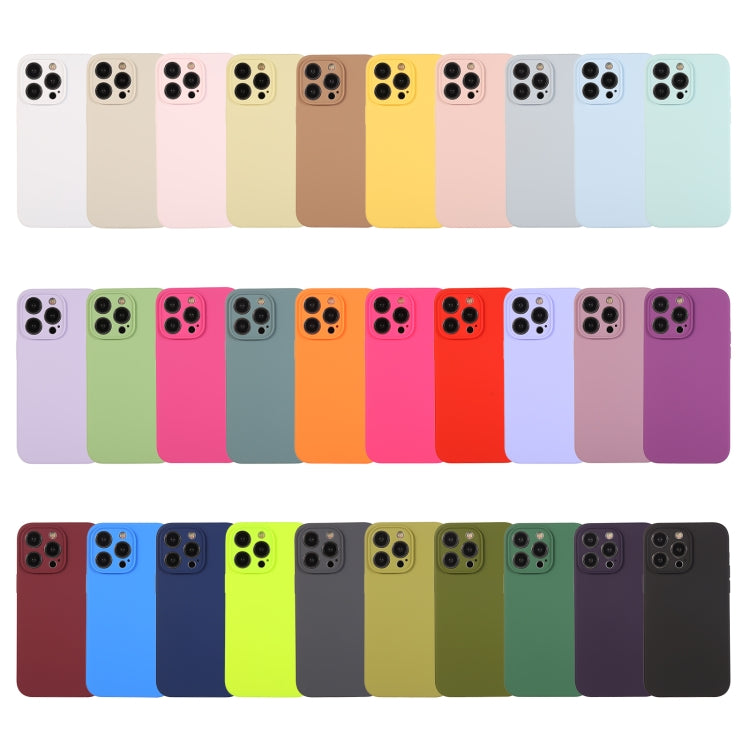 For iPhone 16 Plus Pure Color Liquid Silicone Fine Pore Phone Case(White) - iPhone 16 Plus Cases by buy2fix | Online Shopping UK | buy2fix