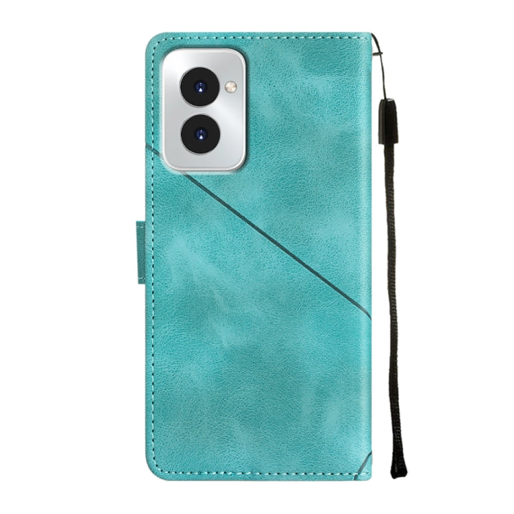 For Motorola Moto G Power 5G 2024 Skin Feel Embossed Leather Phone Case(Green) - Motorola Cases by buy2fix | Online Shopping UK | buy2fix