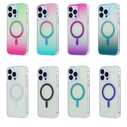 For iPhone 11 Magic Diamond Blu-ray MagSafe Phone Case(White) - iPhone 11 Cases by buy2fix | Online Shopping UK | buy2fix