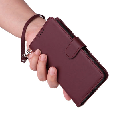 For iPhone 16 Pro BETOPNICE BN-005 2 in 1 Detachable Imitate Genuine Leather Phone Case(Wine Red) - iPhone 16 Pro Cases by BETOPNICE | Online Shopping UK | buy2fix