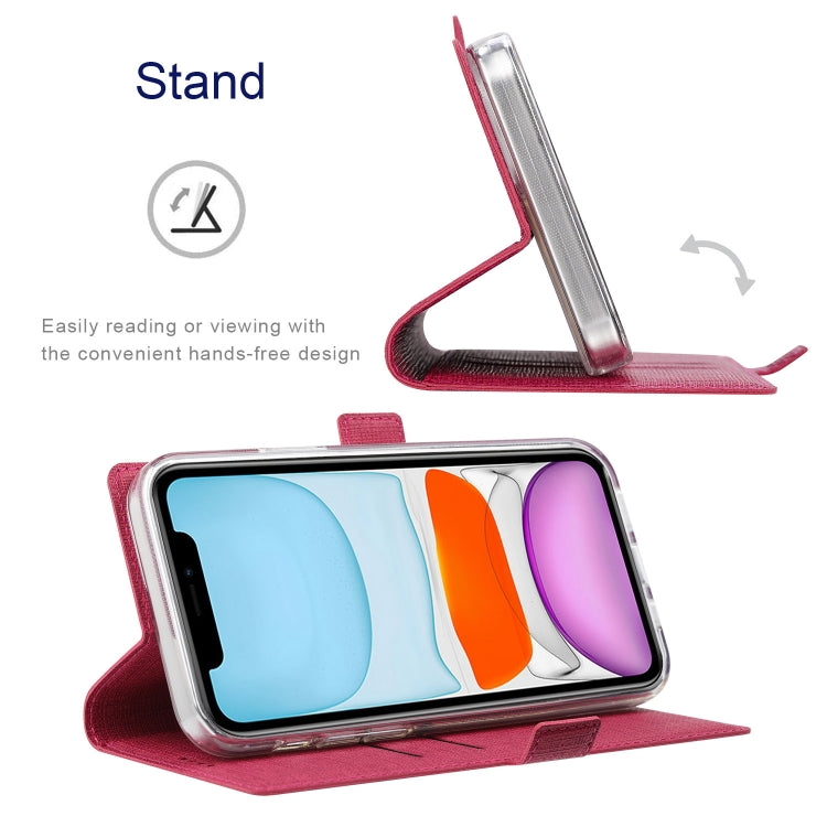 For iPhone 15 Pro ViLi K Series Dual-side Buckle Magsafe Leather Phone Case(Rose Red) - iPhone 15 Pro Cases by ViLi | Online Shopping UK | buy2fix