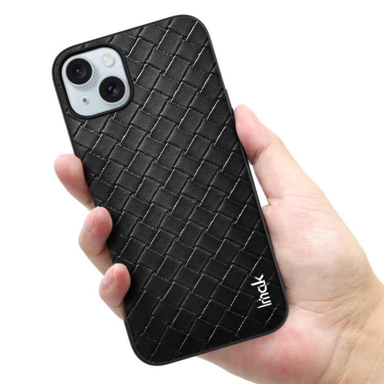 For iPhone 15 Plus IMAK LX-5 Series Shockproof PC + PU + TPU Protective Phone Case(Weaving Texture) - iPhone 15 Plus Cases by imak | Online Shopping UK | buy2fix