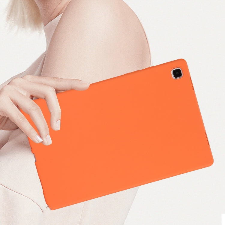 For Samsung Galaxy Tab S9 Oil Spray Skin-friendly TPU Tablet Case(Orange) - Galaxy Tab S9 Cases by buy2fix | Online Shopping UK | buy2fix