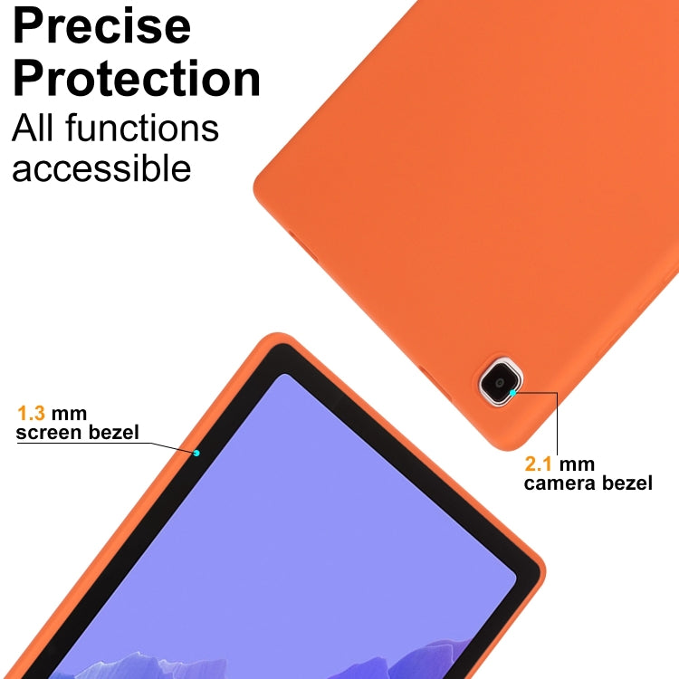 For Samsung Galaxy Tab S9 Oil Spray Skin-friendly TPU Tablet Case(Orange) - Galaxy Tab S9 Cases by buy2fix | Online Shopping UK | buy2fix