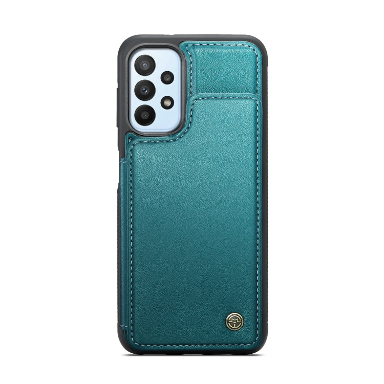 For Samsung Galaxy A23 CaseMe C22 Card Slots Holder RFID Anti-theft Phone Case(Blue Green) - Galaxy Phone Cases by CaseMe | Online Shopping UK | buy2fix