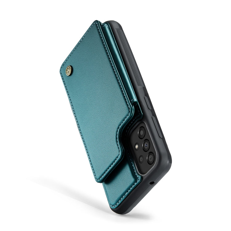 For Samsung Galaxy A33 5G CaseMe C22 Card Slots Holder RFID Anti-theft Phone Case(Blue Green) - Galaxy Phone Cases by CaseMe | Online Shopping UK | buy2fix