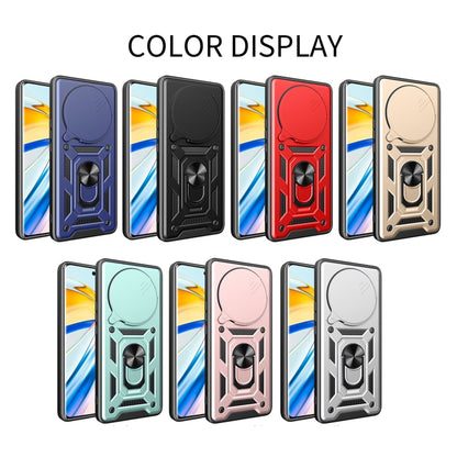 For Xiaomi Redmi A3 Sliding Camera Cover Design TPU Hybrid PC Phone Case(Blue) - Xiaomi Cases by buy2fix | Online Shopping UK | buy2fix