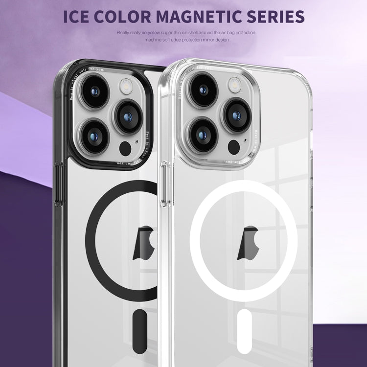 For iPhone 13 Ice Color Magnetic Series PC + Acrylic Magsafe Phone Case(Far Peak Blue) - iPhone 13 Cases by buy2fix | Online Shopping UK | buy2fix