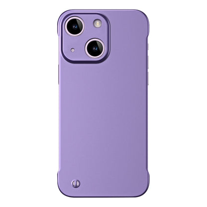 For iPhone 15 Plus Frameless Metallic Paint Hybrid PC Phone Case(Deep Purple) - iPhone 15 Plus Cases by buy2fix | Online Shopping UK | buy2fix