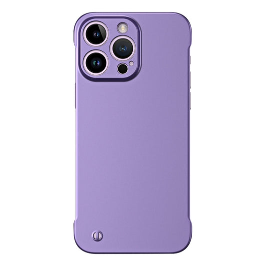 For iPhone 13 Pro Max Frameless Metallic Paint Hybrid PC Phone Case(Deep Purple) - iPhone 13 Pro Max Cases by buy2fix | Online Shopping UK | buy2fix