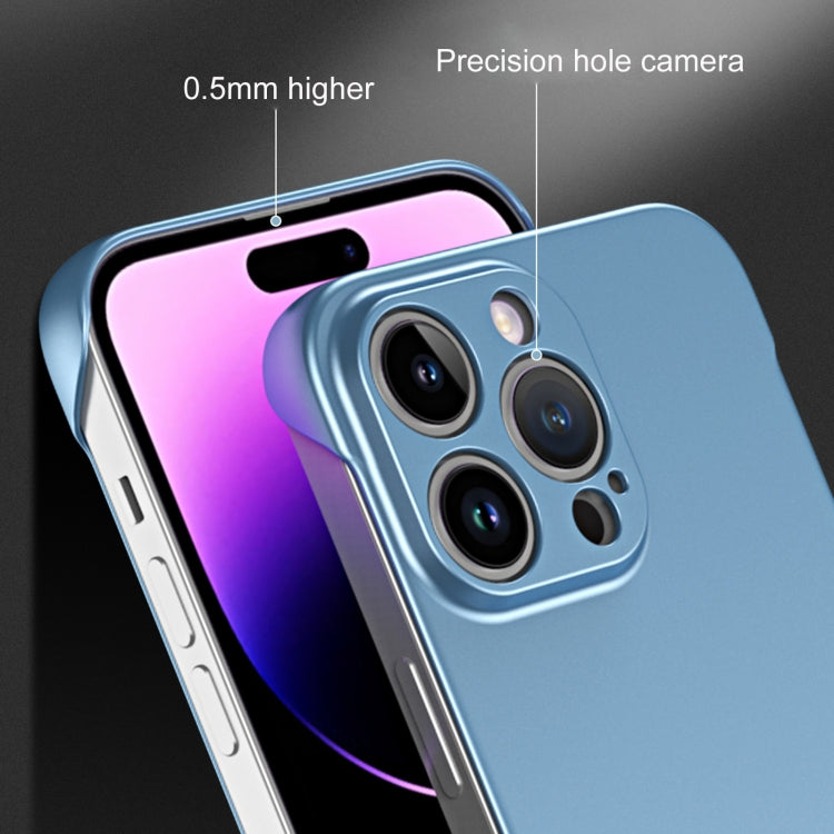 For iPhone 11 Pro Frameless Metallic Paint Hybrid PC Phone Case(Space Silver) - iPhone 11 Pro Cases by buy2fix | Online Shopping UK | buy2fix