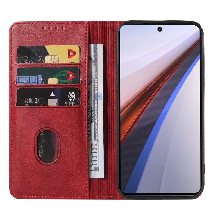 For vivo iQOO 12 Magnetic Closure Leather Phone Case(Red) - iQOO 12 Cases by buy2fix | Online Shopping UK | buy2fix