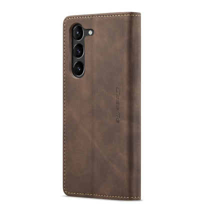 For Samsung Galaxy S24+ 5G CaseMe 013 Multifunctional Horizontal Flip Leather Phone Case(Coffee) - Galaxy S24+ 5G Cases by CaseMe | Online Shopping UK | buy2fix