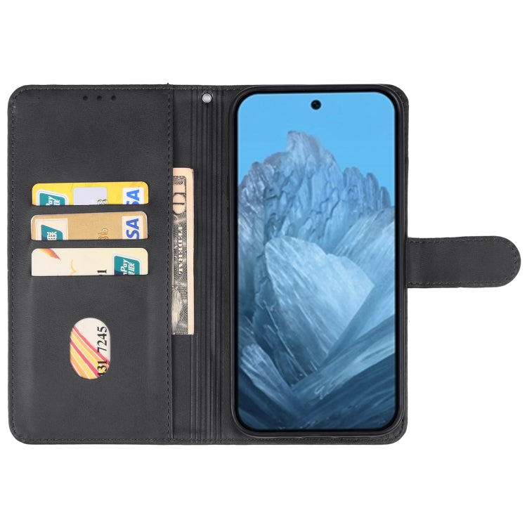 For Google Pixel 9 Leather Phone Case(Black) - Google Cases by buy2fix | Online Shopping UK | buy2fix