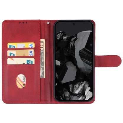 For Google Pixel 9 Pro Leather Phone Case(Red) - Google Cases by buy2fix | Online Shopping UK | buy2fix