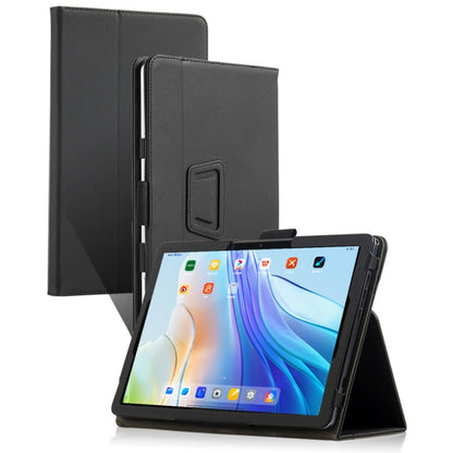 For TCL NxtPaper 11 2-Folding Leather Tablet Case with Handrest & Pen Slot(Black) - Others by buy2fix | Online Shopping UK | buy2fix