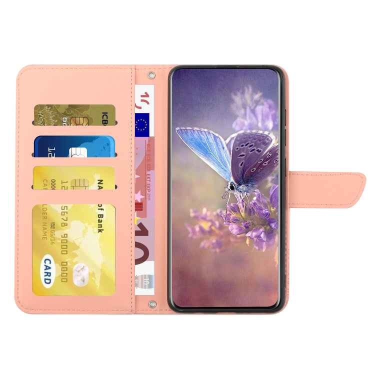 For Google Pixel 9 Pro XL Skin Feel Butterfly Embossed Flip Leather Phone Case(Pink) - Google Cases by buy2fix | Online Shopping UK | buy2fix