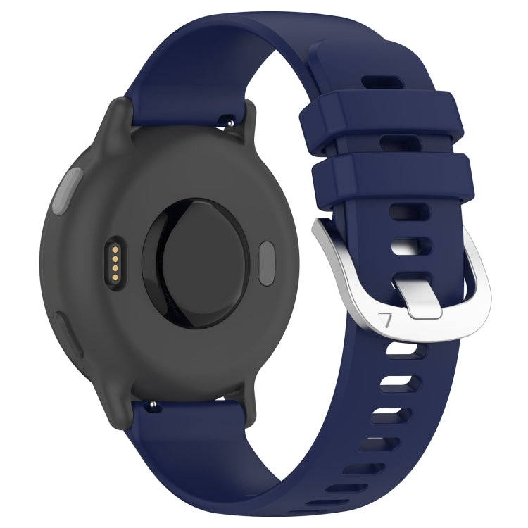 For Garmin vivoactive 5 / Active 5 20mm Silicone Watch Band(Dark Blue) - Watch Bands by buy2fix | Online Shopping UK | buy2fix