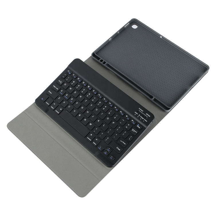 For Samsung Galaxy Tab A9 Square Cap Bluetooth Keyboard Leather Case with Pen Slot(Black) - Samsung Keyboard by buy2fix | Online Shopping UK | buy2fix