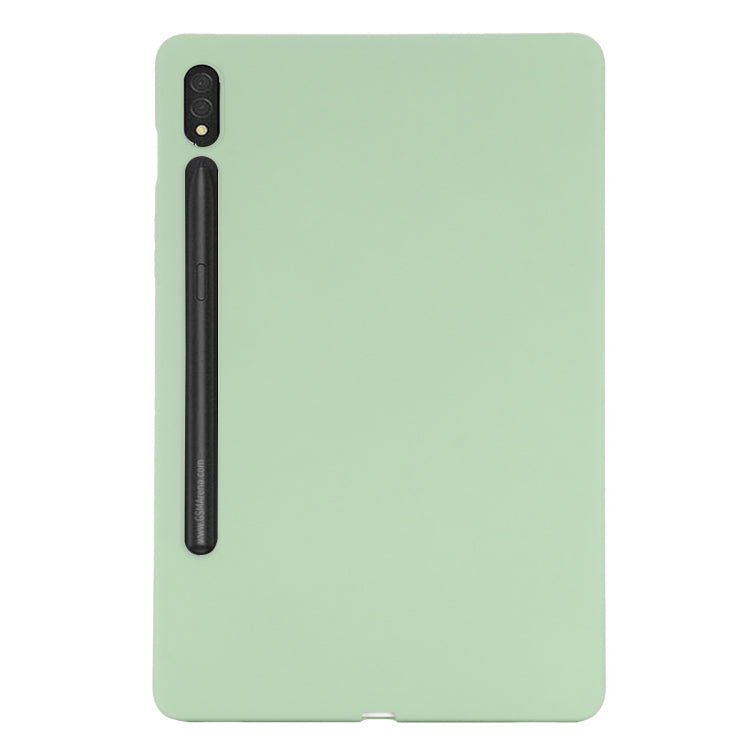 For Samsung Galaxy Tab S9 Pure Color Liquid Silicone Shockproof Tablet Case(Green) - Galaxy Tab S9 Cases by buy2fix | Online Shopping UK | buy2fix