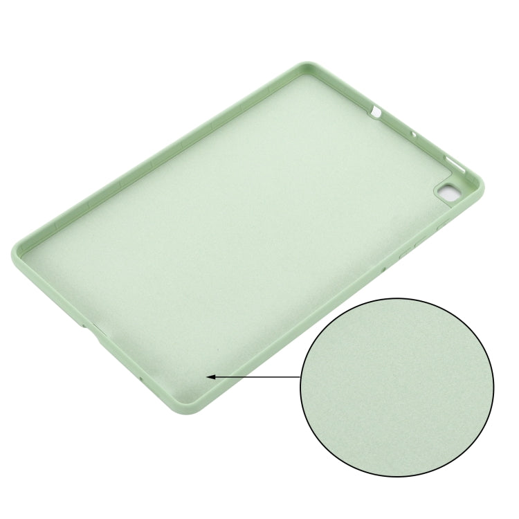 For Samsung Galaxy Tab S6 Lite 2024 Pure Color Liquid Silicone Shockproof Tablet Case(Green) - Other Galaxy Tab PC by buy2fix | Online Shopping UK | buy2fix