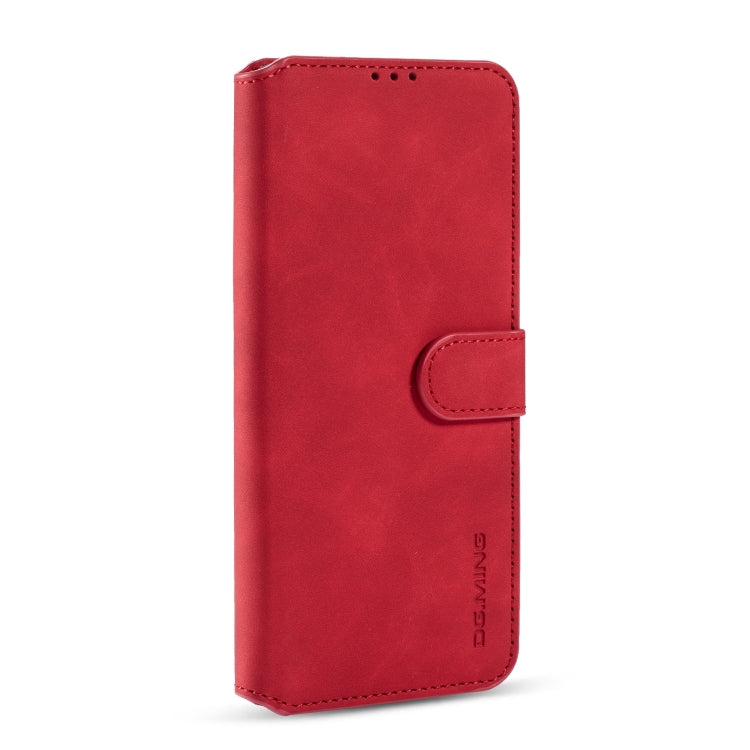 For Samsung Galaxy A21 (EU Version) DG.MING Retro Oil Side Horizontal Flip Case(Red) - Galaxy Phone Cases by DG.MING | Online Shopping UK | buy2fix