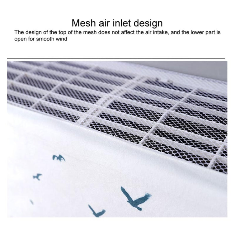 Do Not Take Dust-proof And Anti Direct Blowing Simple Wind Hanging Machine Air Conditioner Moon Cover, Size:Width 80 × Thickness 20 × Height 90cm(Striped Flamingo) - Dust Covers by buy2fix | Online Shopping UK | buy2fix