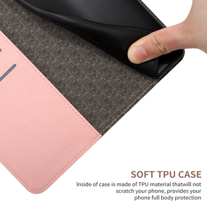 For Xiaomi Redmi Note 13 Pro 4G Global Rhombic Grid Texture Leather Phone Case(Pink) - Note 13 Pro Cases by buy2fix | Online Shopping UK | buy2fix