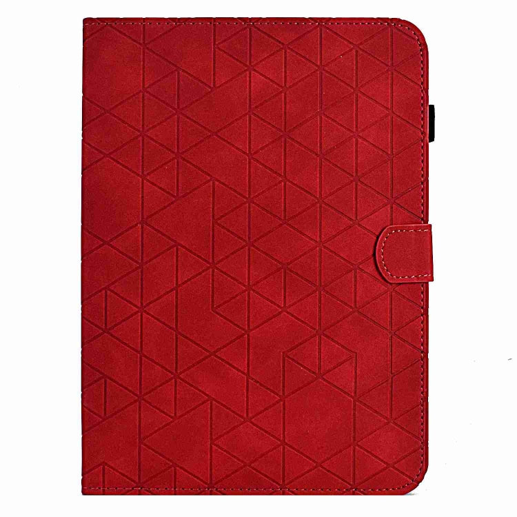 For Samsung Galaxy Tab S9 Rhombus TPU Smart Leather Tablet Case(Red) - Galaxy Tab S9 Cases by buy2fix | Online Shopping UK | buy2fix