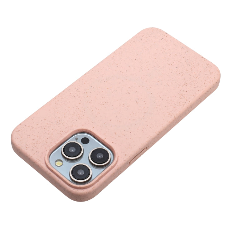 For iPhone 14 Pro Max Wheat MagSafe Magnetic Straw Material + TPU Phone Case(Pink) - iPhone 14 Pro Max Cases by buy2fix | Online Shopping UK | buy2fix