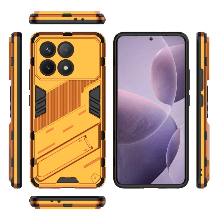 For Xiaomi Redmi K70 5G Punk Armor 2 in 1 PC + TPU Phone Case with Holder(Orange) - K70 Cases by buy2fix | Online Shopping UK | buy2fix