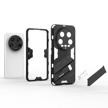 For Xiaomi 14 Ultra 5G Punk Armor 2 in 1 PC + TPU Phone Case with Holder(Black) - 14 Ultra Cases by buy2fix | Online Shopping UK | buy2fix