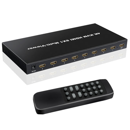 NK-E80 4K 30Hz 8 In 1 Out HDMI 8-way Screen Splitter KVM Switch(AU Plug) - Switch by buy2fix | Online Shopping UK | buy2fix