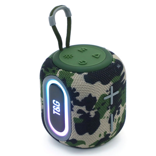 T&G TG664 LED Portable Subwoofer Wireless Bluetooth Speaker(Camouflage) - Desktop Speaker by T&G | Online Shopping UK | buy2fix