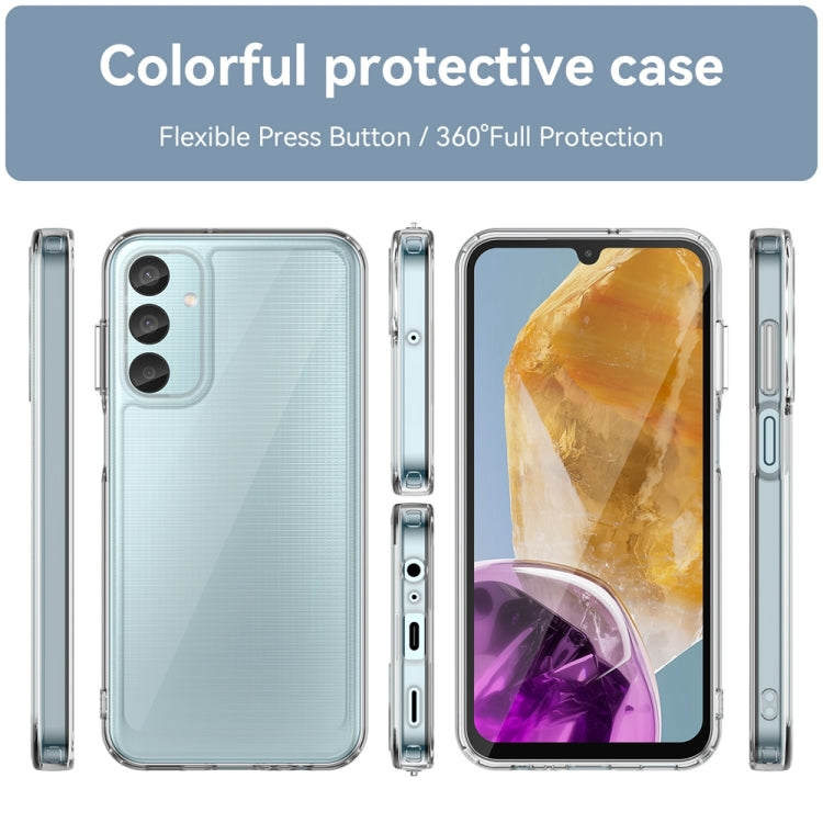 For Samsung Galaxy F15 Colorful Series Acrylic Hybrid TPU Phone Case(Transparent) - Galaxy Phone Cases by buy2fix | Online Shopping UK | buy2fix