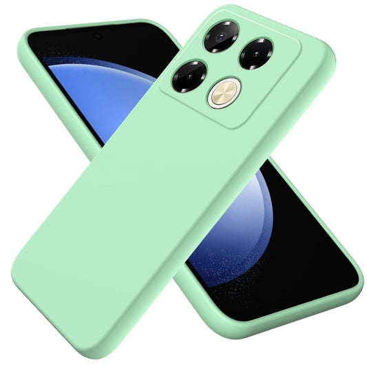 For Infinix Note 40 Pro 4G Solid Color Liquid Silicone Dropproof Full Coverage Protective Case(Green) - Infinix Cases by buy2fix | Online Shopping UK | buy2fix