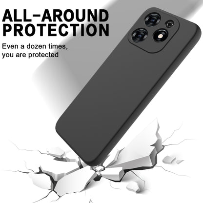 For Tecno Spark 20C/Go 2024 Solid Color Liquid Silicone Dropproof Full Coverage Protective Case(Black) - Tecno Cases by buy2fix | Online Shopping UK | buy2fix