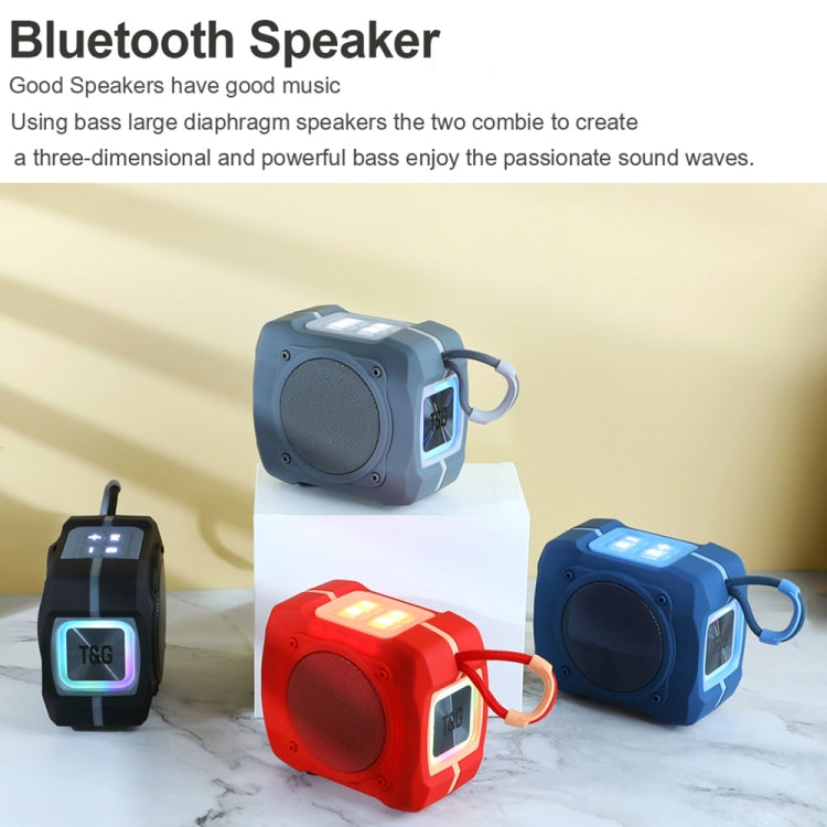 T&G TG661 Colorful LED Portable Outdoor Wireless Bluetooth Speaker(Red) - Desktop Speaker by T&G | Online Shopping UK | buy2fix