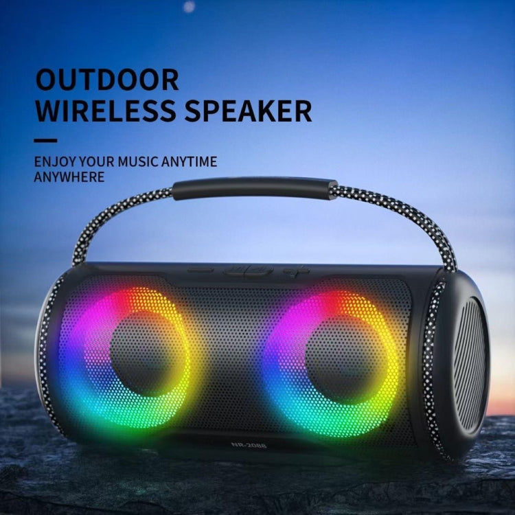 NewRixing NR2088 Wireless Portable TWS Bluetooth Speaker(Black) - Desktop Speaker by NewRixing | Online Shopping UK | buy2fix