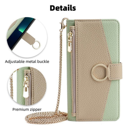 For Blackview A85 Crossbody Litchi Texture Leather Phone Case(Green) - More Brand by buy2fix | Online Shopping UK | buy2fix