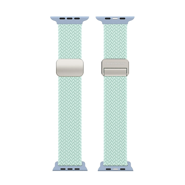 For Apple Watch Series 3 42mm DUX DUCIS Mixture Pro Series Magnetic Buckle Nylon Braid Watch Band(Light Mint) - Watch Bands by DUX DUCIS | Online Shopping UK | buy2fix