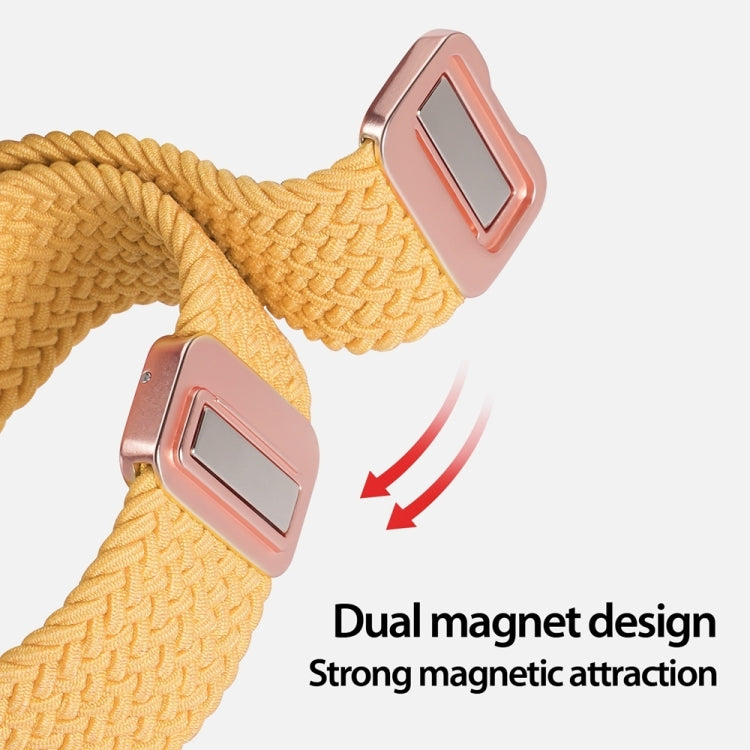 For Apple Watch Series 10 46mm DUX DUCIS Mixture Pro Series Magnetic Buckle Nylon Braid Watch Band(Sunny Color) - Watch Bands by DUX DUCIS | Online Shopping UK | buy2fix